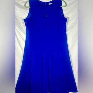 Danny & Nicole Blue Asymmetrical A-Line Dress for Night Out